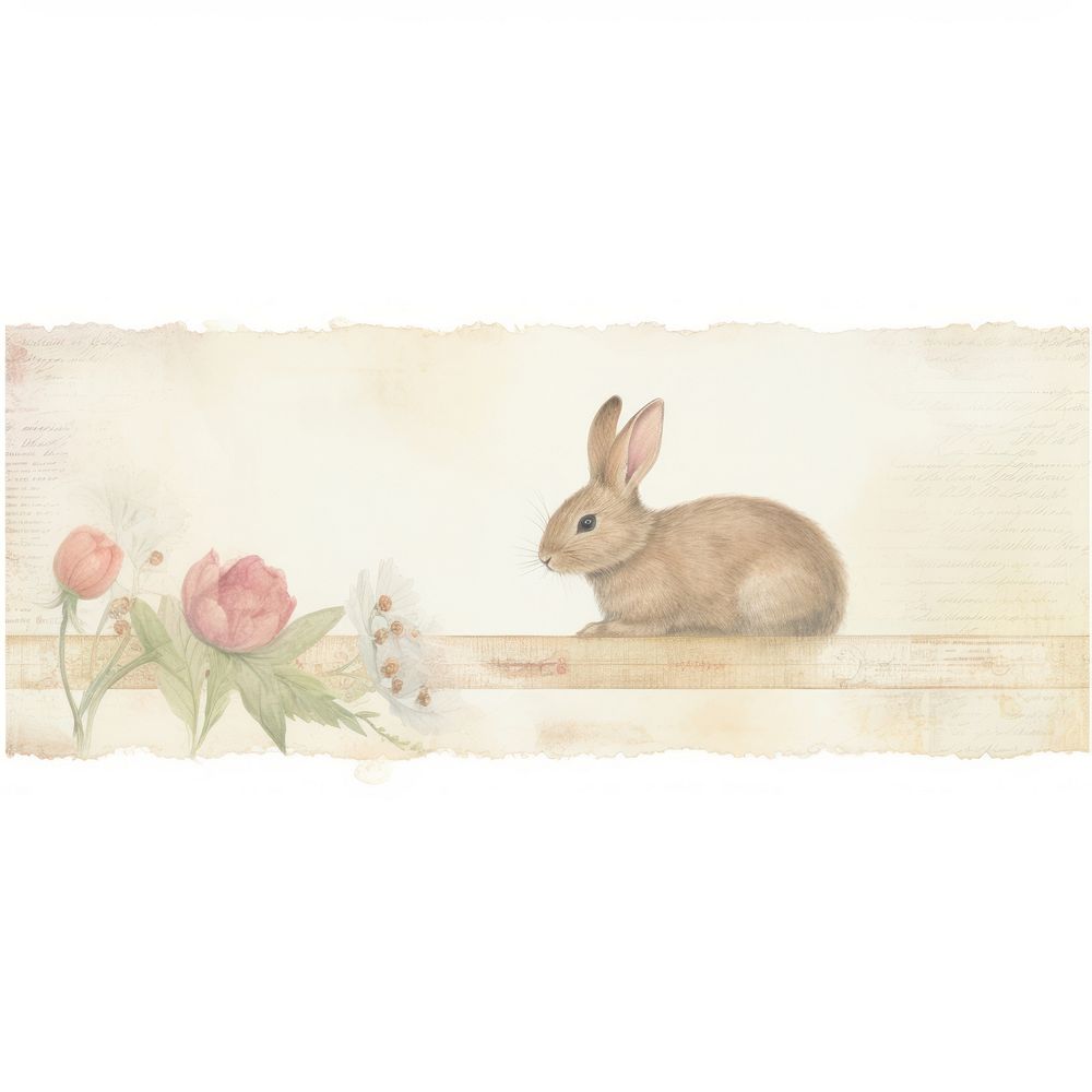 Rabbit painting rodent animal.