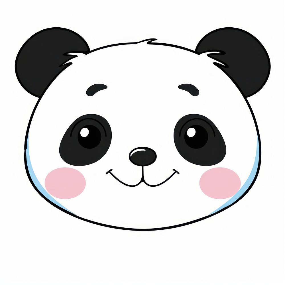 Cute panda face mammal cute rat.