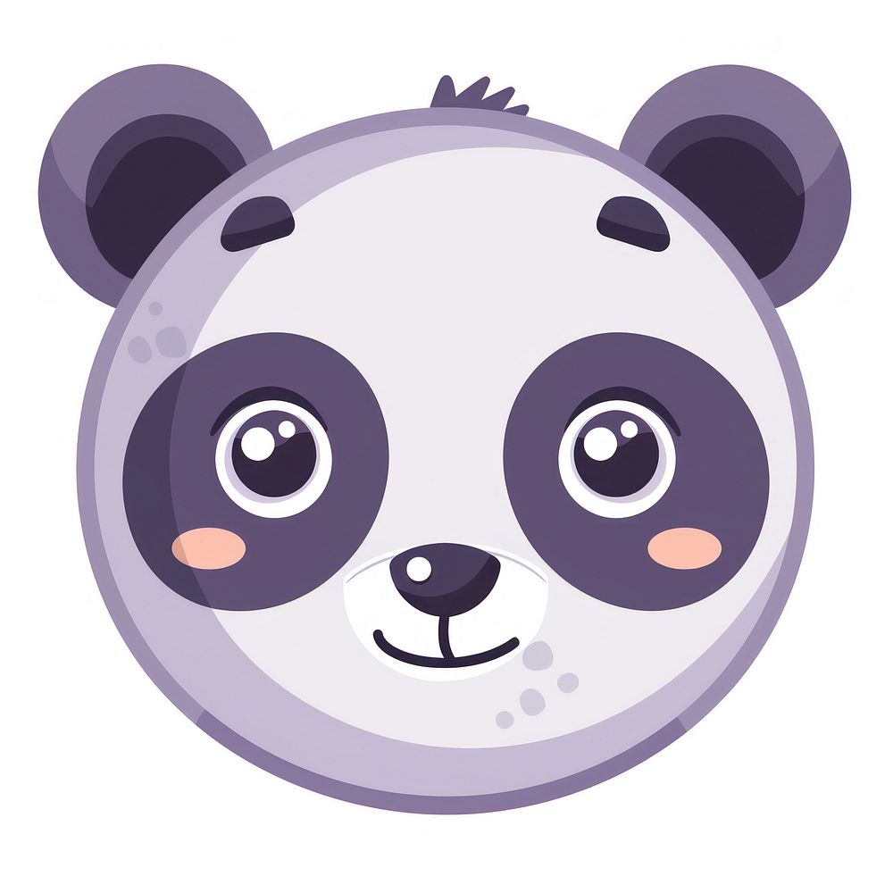 Cute panda face animal cute toy.