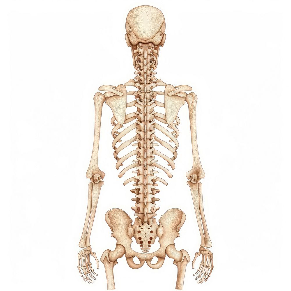 Human skeleton person baby.