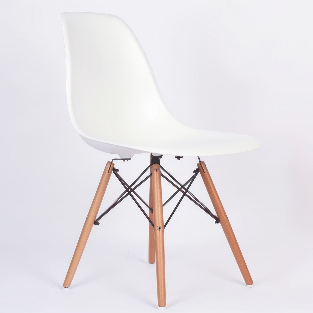 Chair furniture white wood.