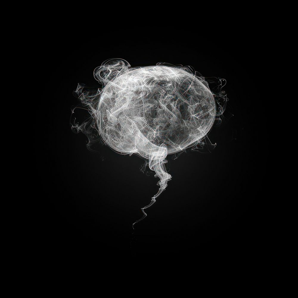 The isolated speech bubble minimal smoke effect chandelier animal sphere.