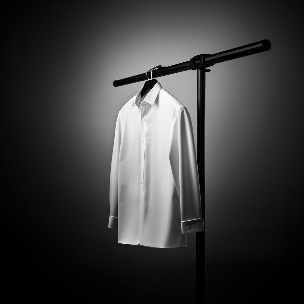 Business suit white Mockup clothing apparel blouse.