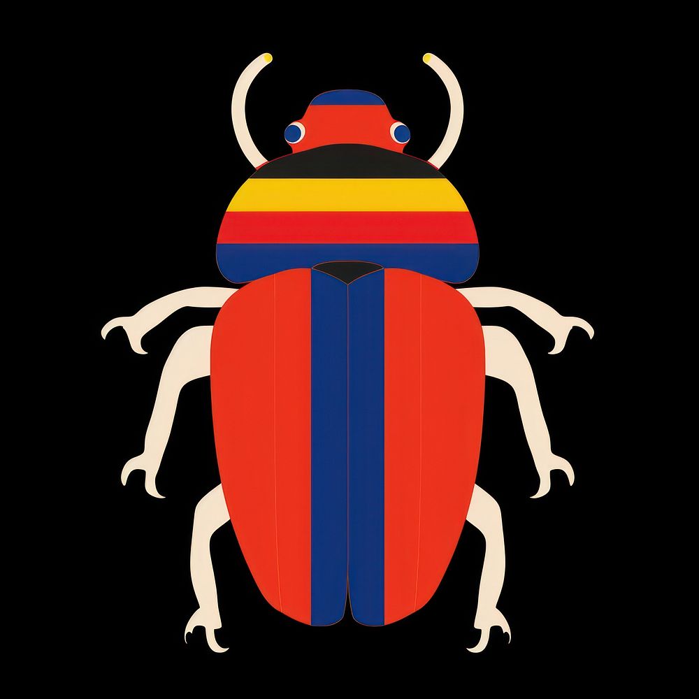 Symetric geography graphic scarab beetle | Free Photo Illustration ...