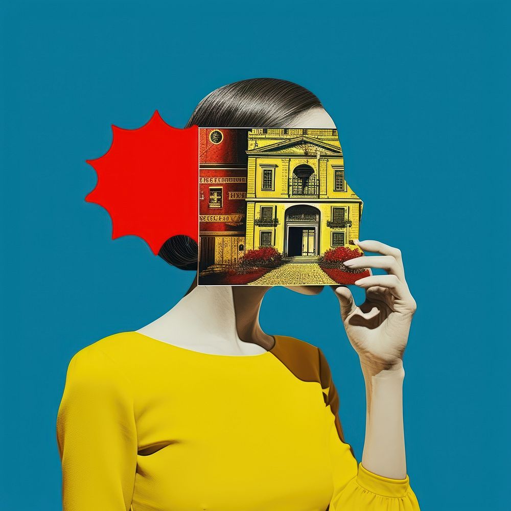 Pop Spain traditional art collage represent of Spain culture advertisement photography publication.