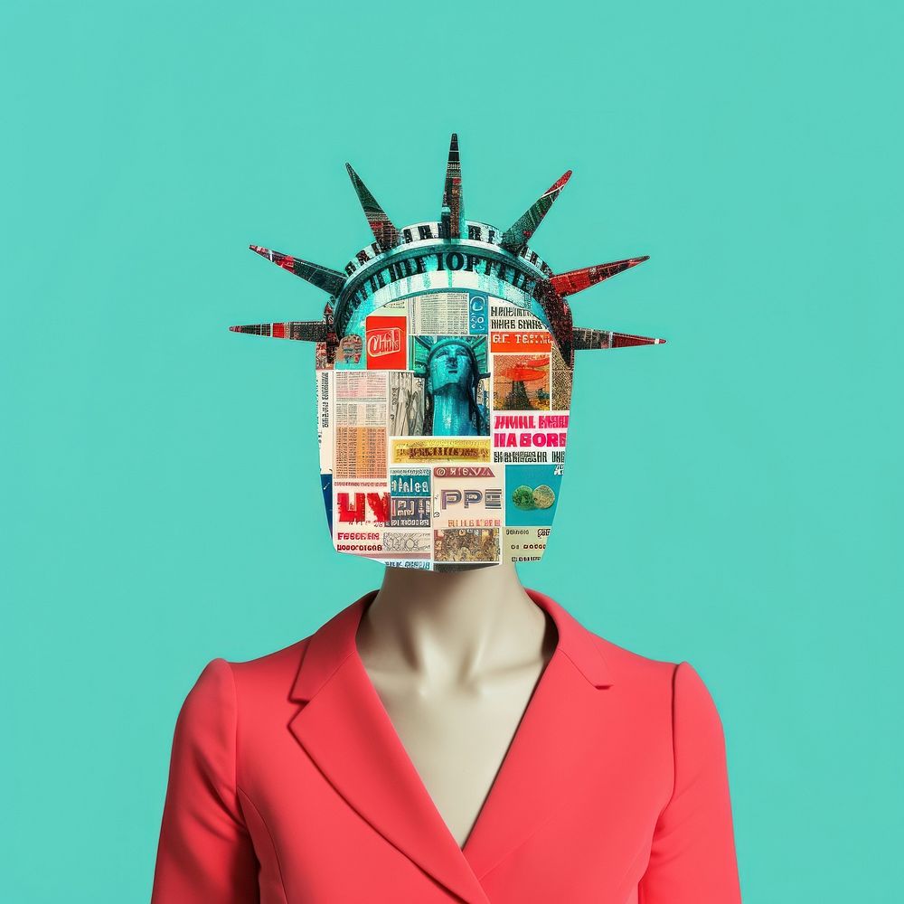 Pop USA traditional art collage | Free Photo Illustration - rawpixel