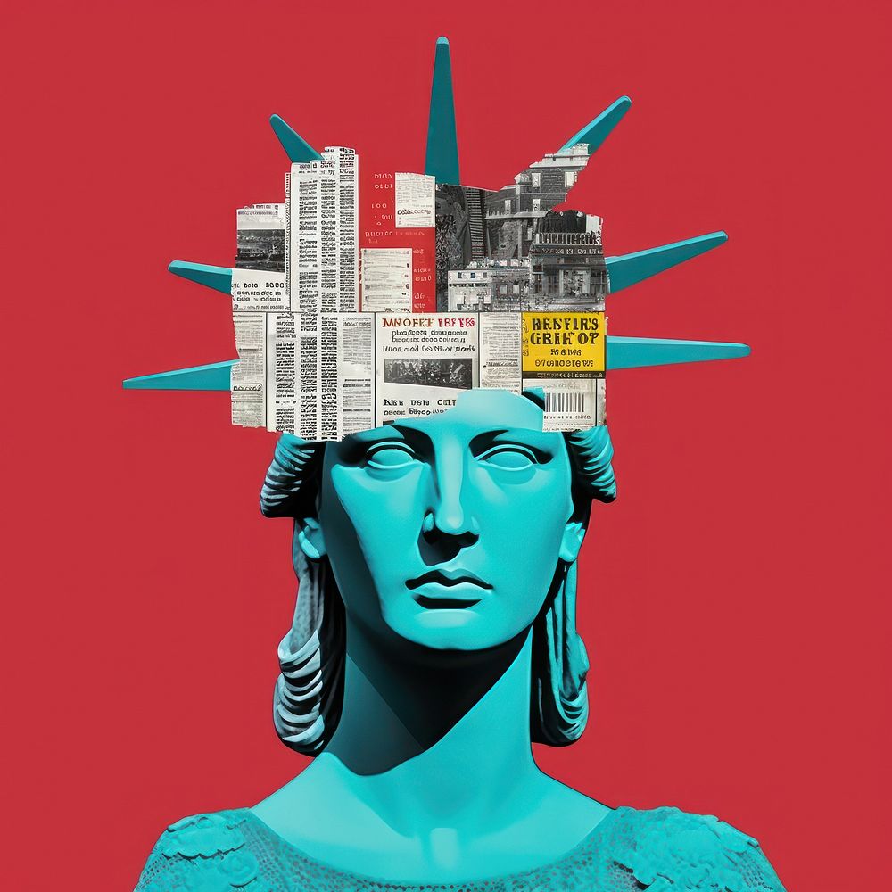 Pop USA traditional art collage | Free Photo Illustration - rawpixel