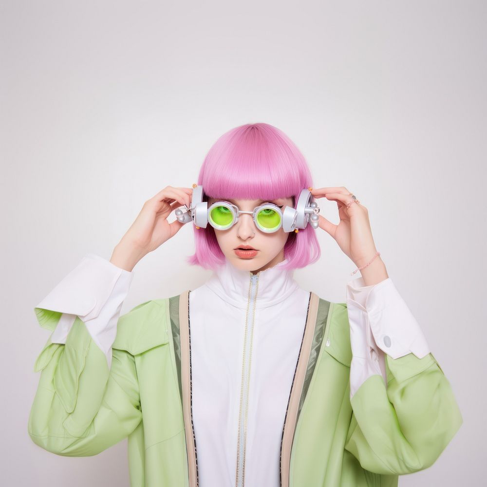 Y2k futuristic fashion photography portrait costume adult.