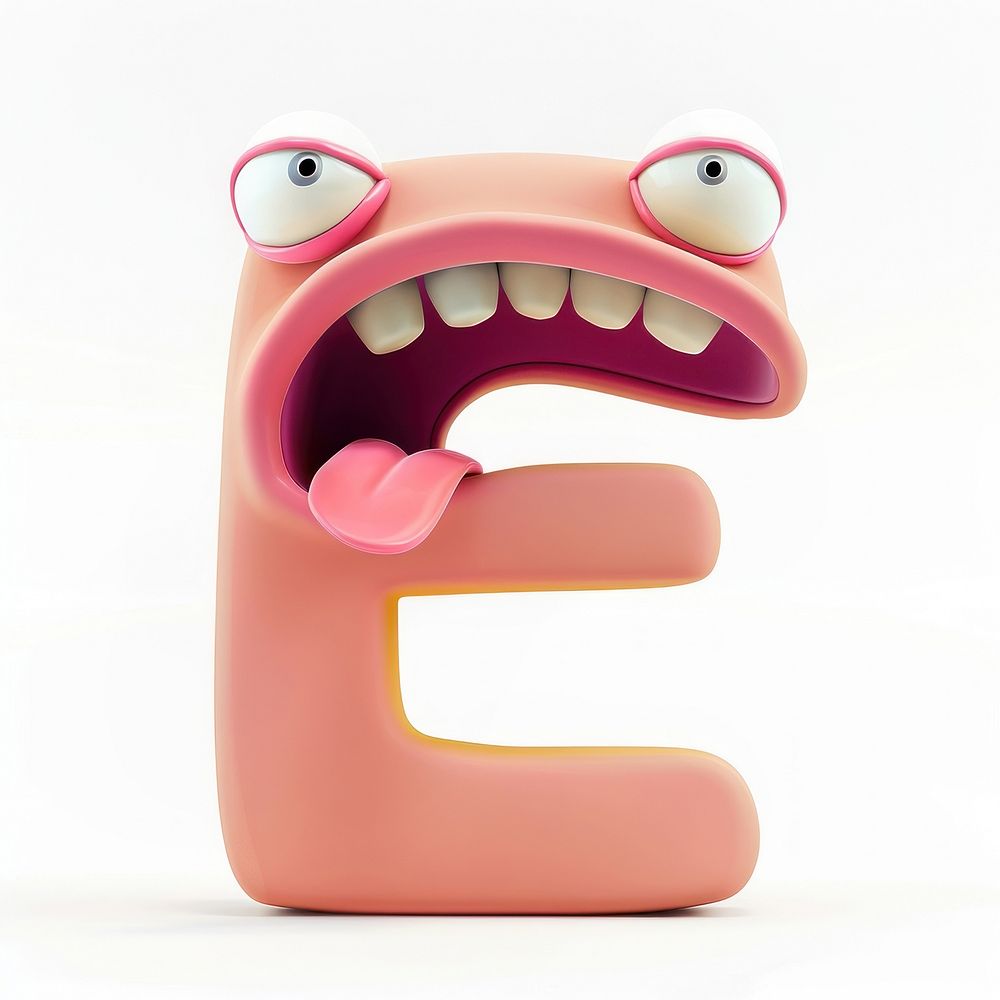 Letter E mouth furniture figurine.