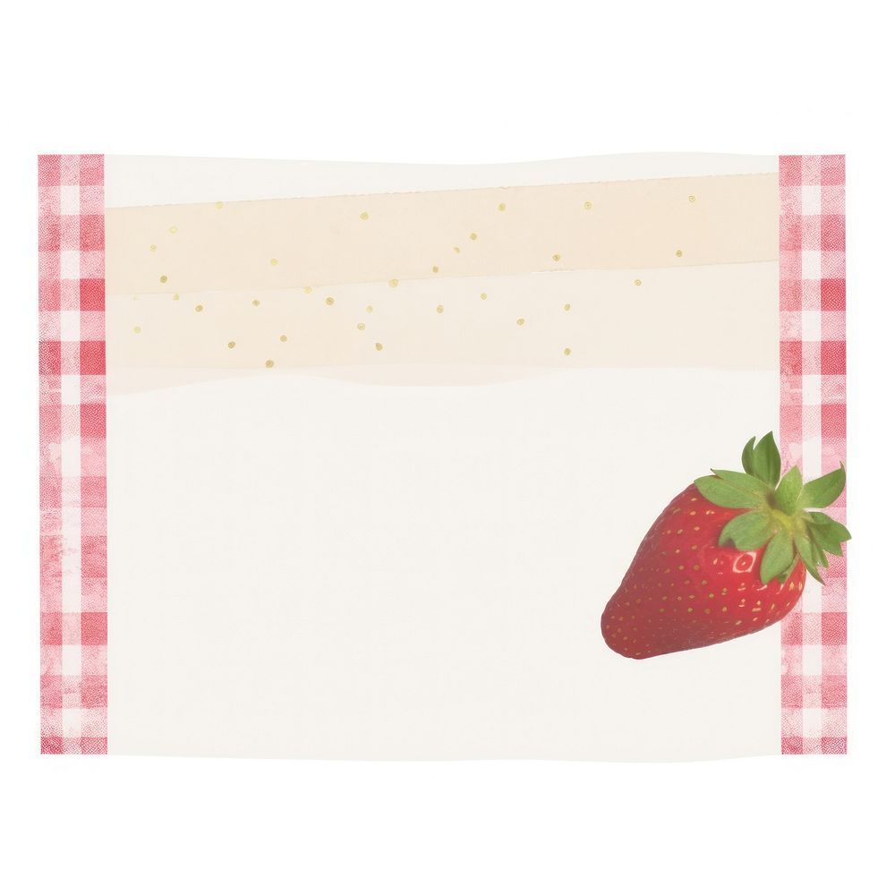 Memphis strawberry produce napkin fruit.