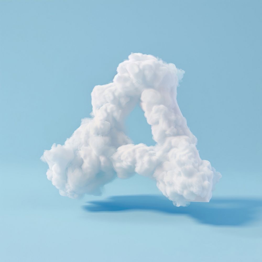 Letter A cloud outdoors snowman.
