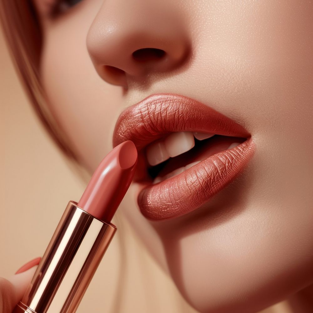 Lipstick cosmetics.