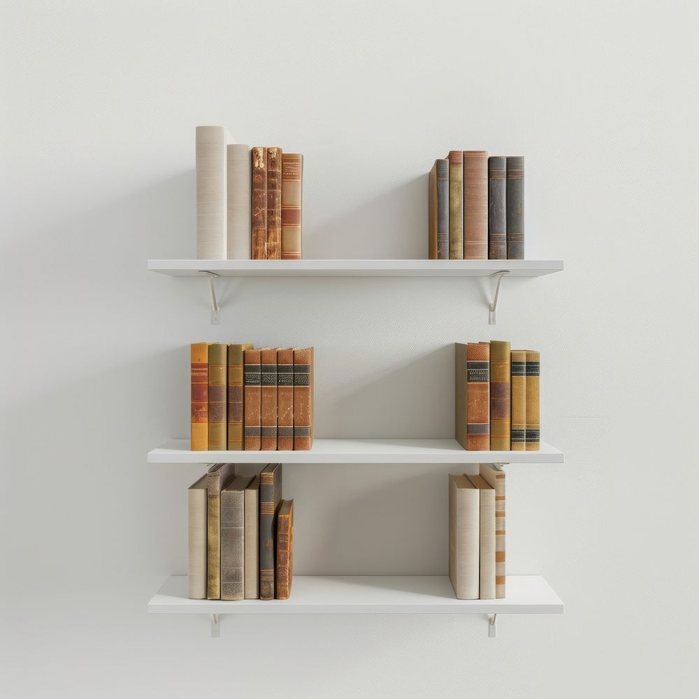 Minimal bookshelf furniture bookcase. | Premium Photo - rawpixel