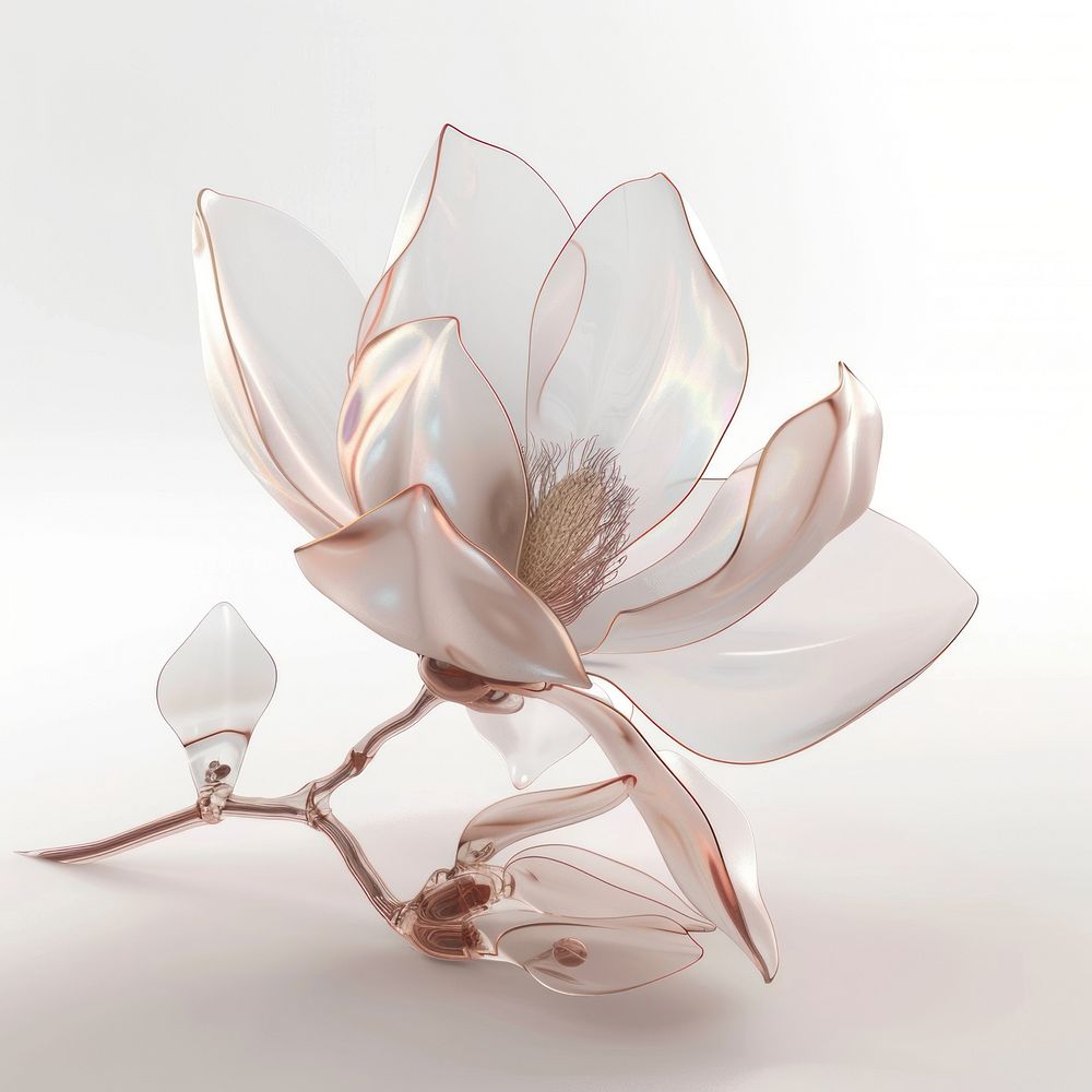 Magnolia flower accessories chandelier accessory.