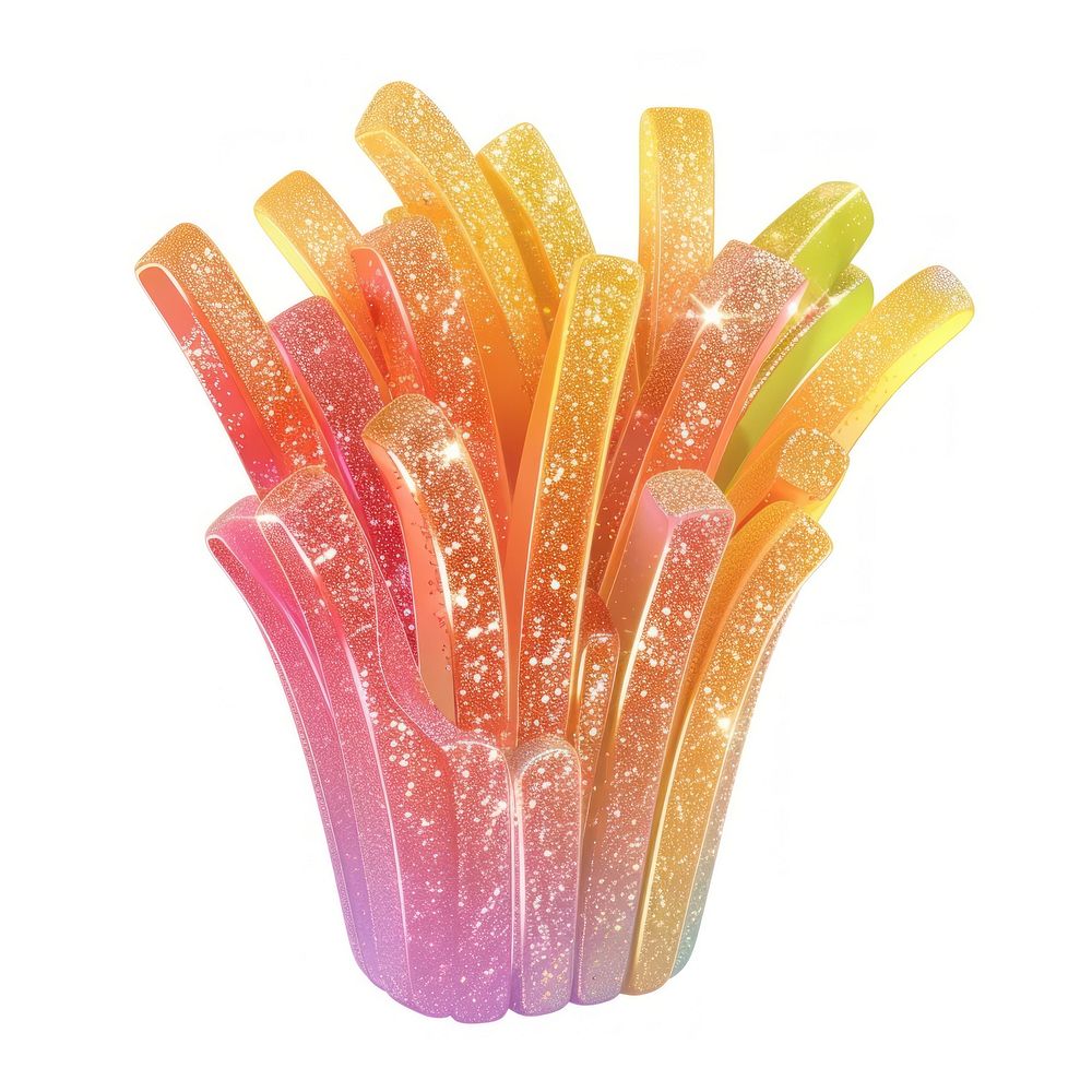 3d jelly glitter french fries confectionery dynamite weaponry.