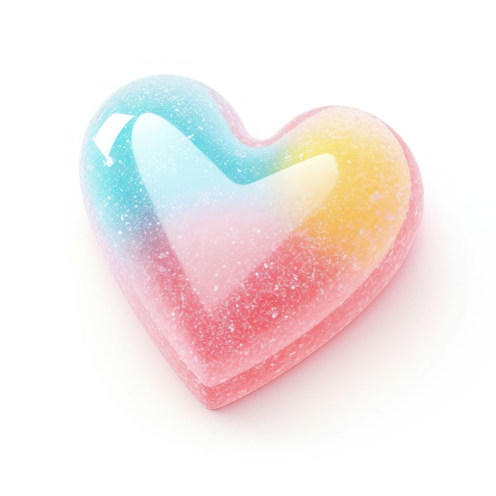 3d jelly glitter heart candy confectionery accessories.