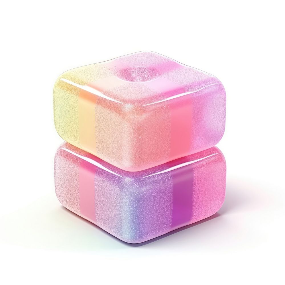 3d jelly glitter soap.