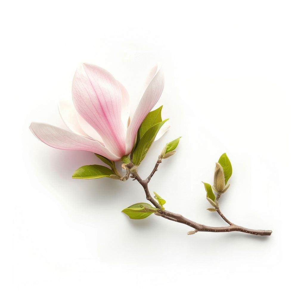 Magnolia flower blossom anemone sprout.