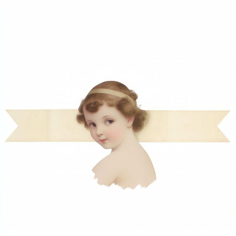 Angel white background accessories hairstyle.
