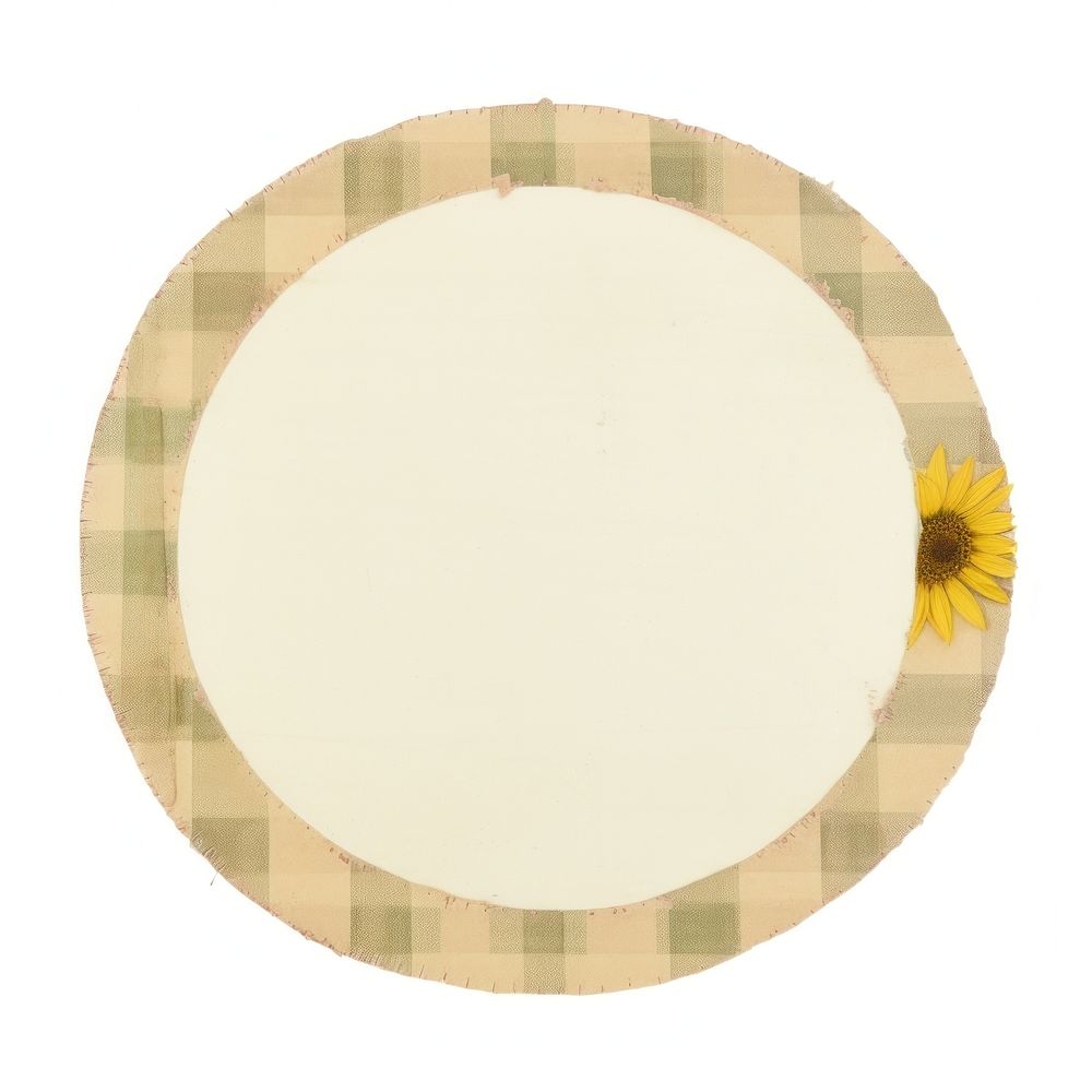 Sunflower white background tablecloth dishware.