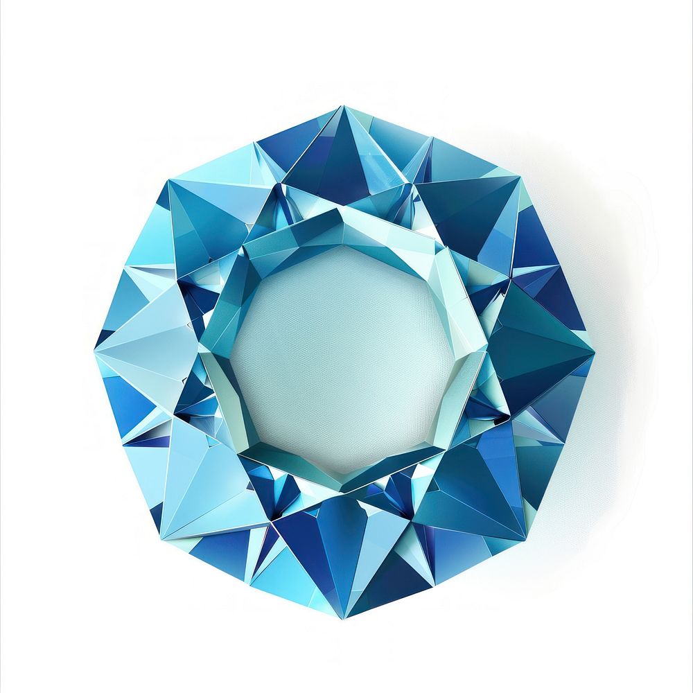 Gemstone jewelry diamond blue.