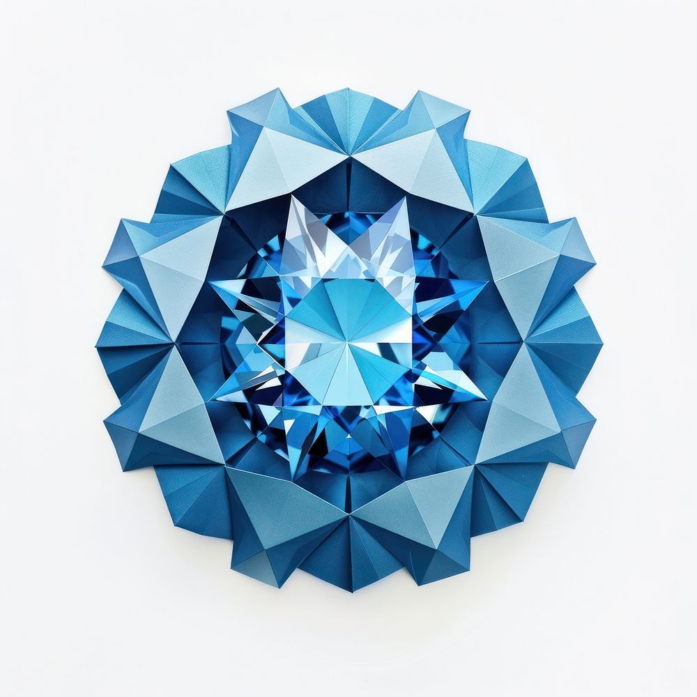Gemstone jewelry diamond blue.