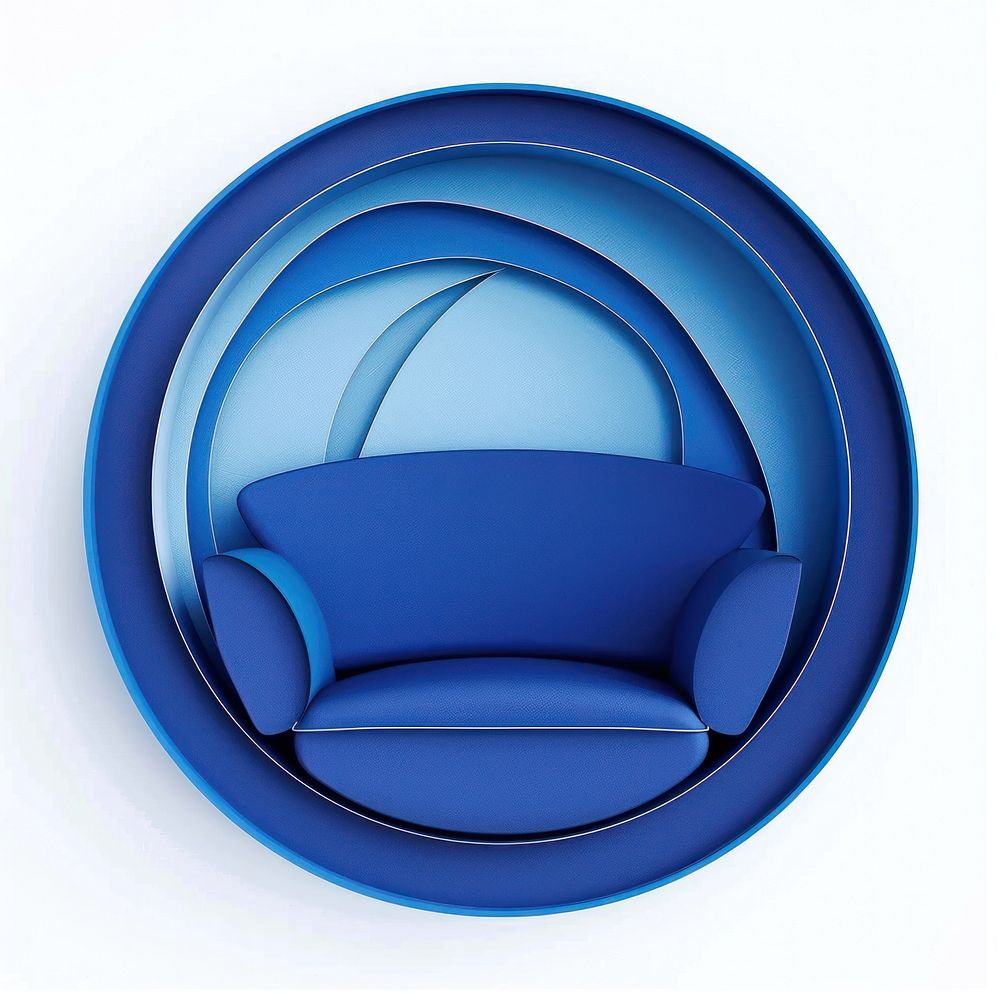 Furniture sofa blue photography.