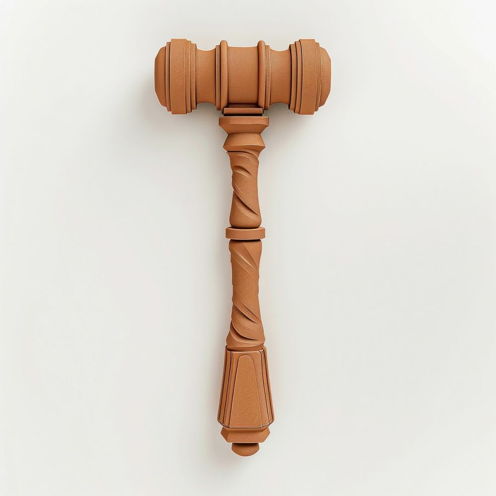 Brown law hammer paper art white background architecture courthouse.