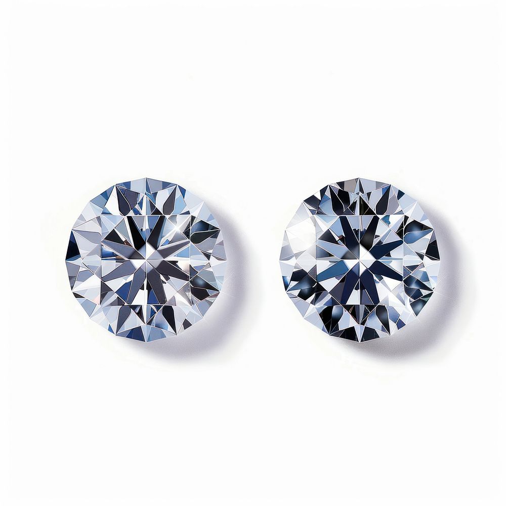 Diamond earring gemstone jewelry.