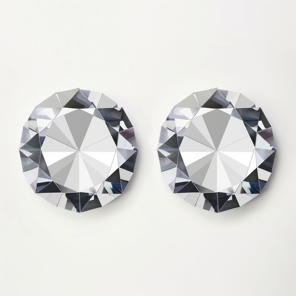 Diamond gemstone jewelry earring.