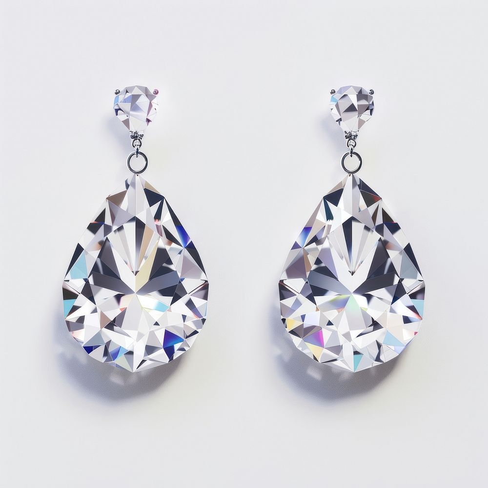 Earring diamond gemstone jewelry.