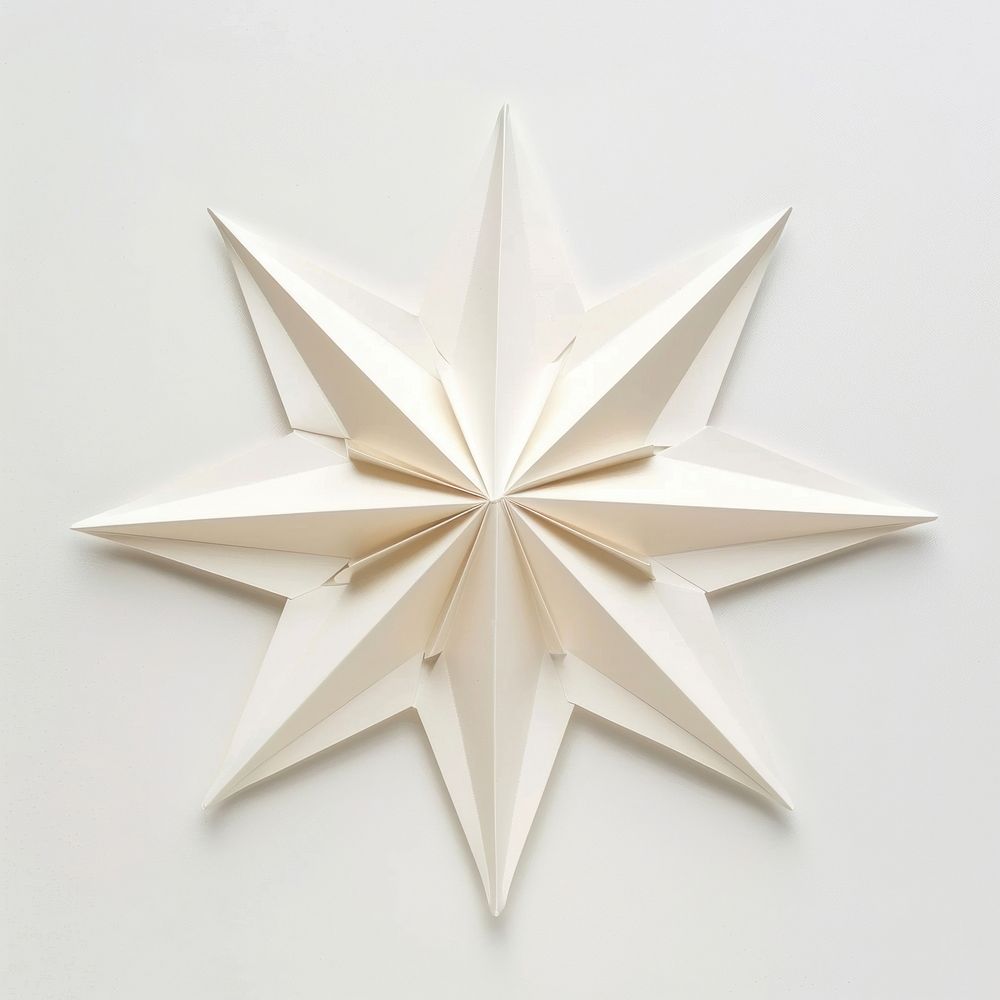 Paper art origami white.