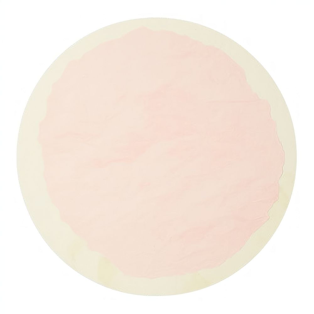 Aesthetic pastel circle shape ripped paper white background microbiology rectangle.