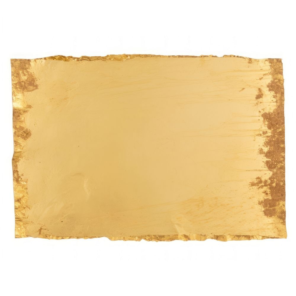 Gold bar ripped paper backgrounds white background splattered.