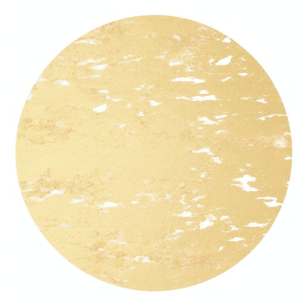 Gold glitter circle shape ripped paper white background microbiology rectangle.