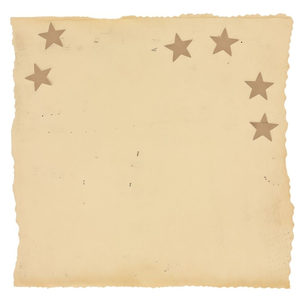 Stars on ripped paper backgrounds text white background.