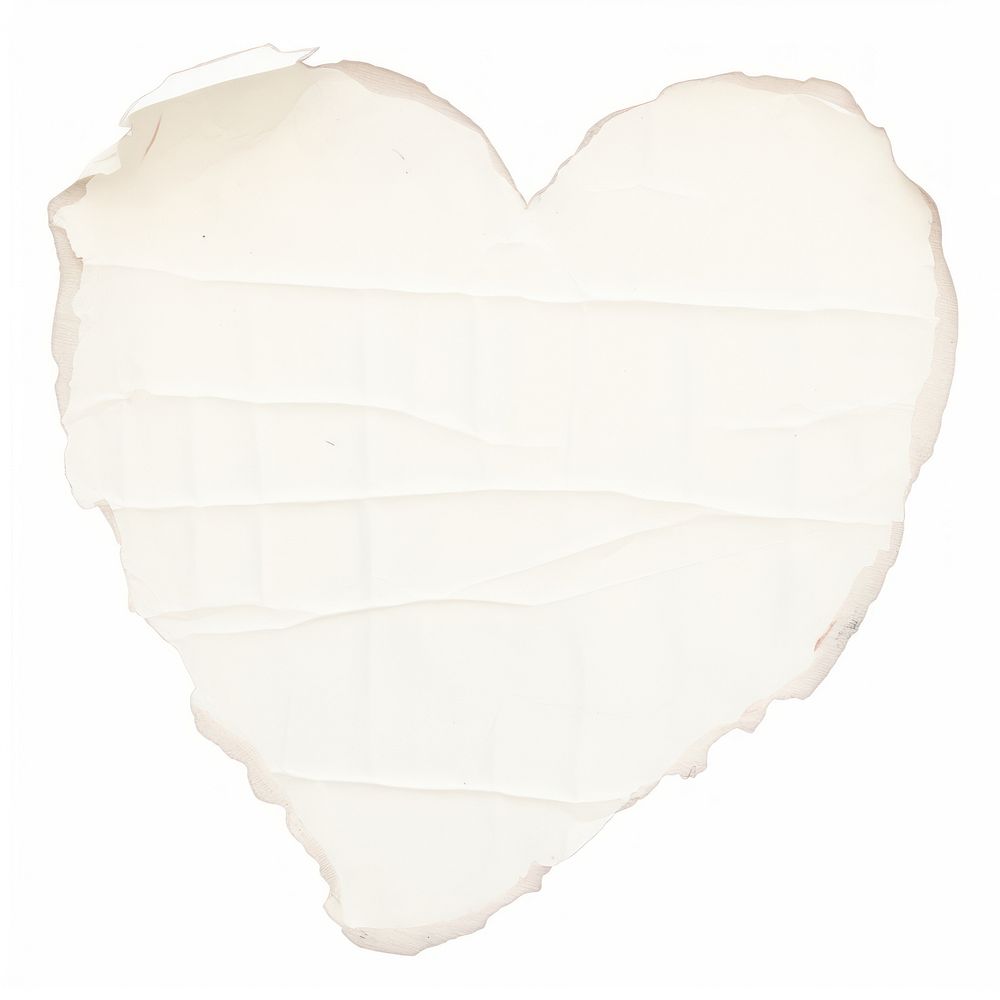White heart shape ripped paper backgrounds white background textured.