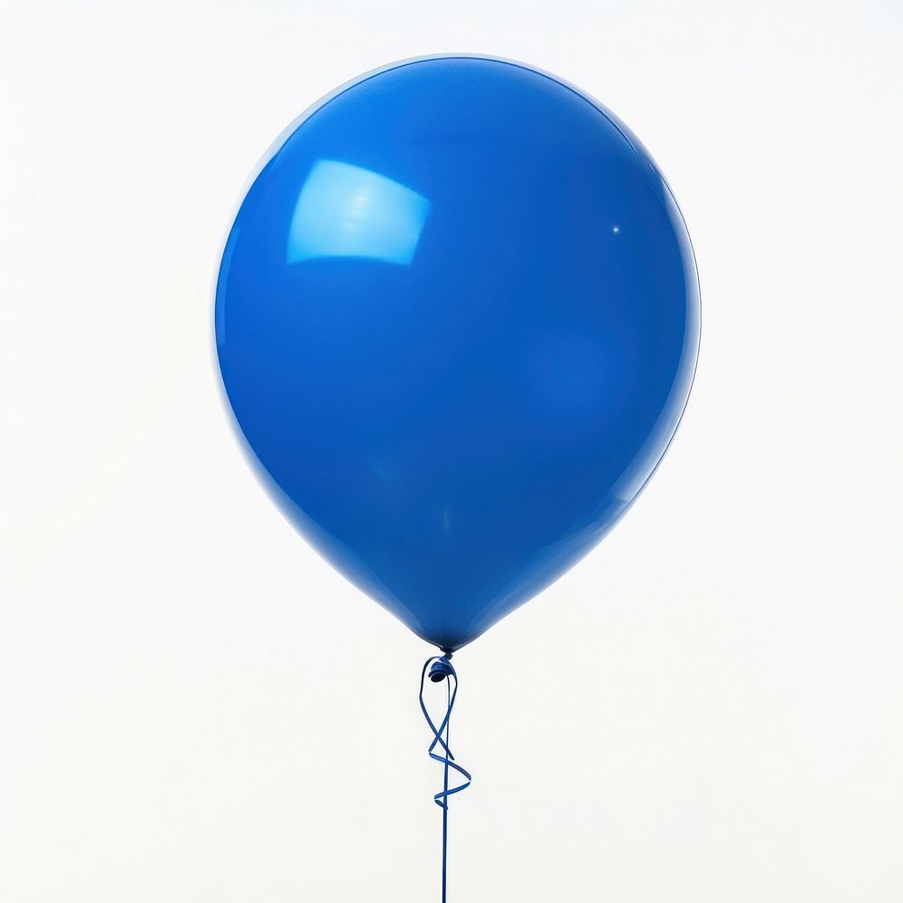 Blue balloon anniversary celebration decoration.