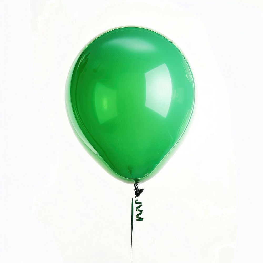 Green balloon anniversary celebration helium.