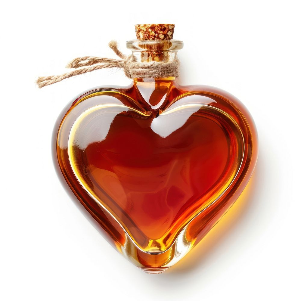 Heart shaped Maple syrup isolate accessories cosmetics accessory.