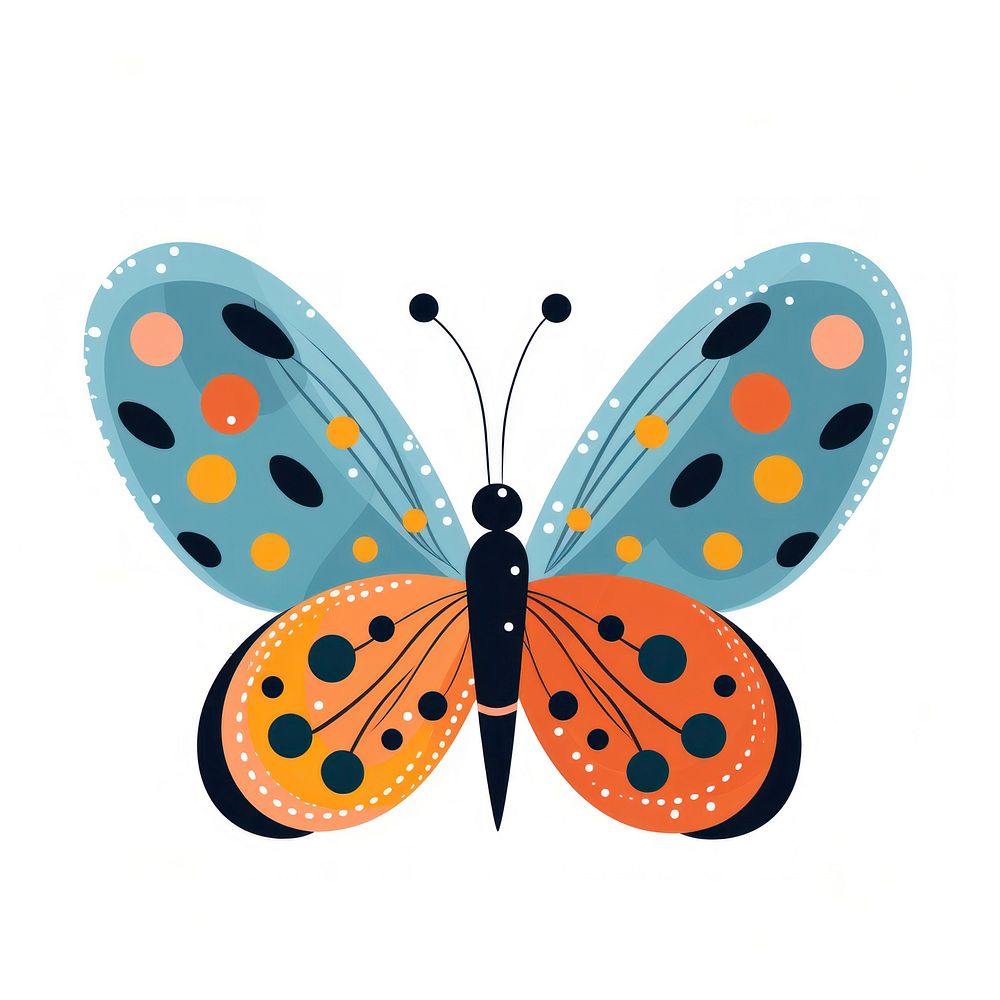 Cute butterfly clipart pattern insect animal.