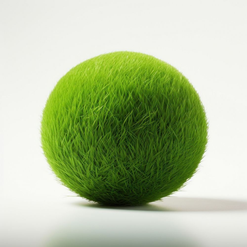 Sphere shape grass green plant ball.