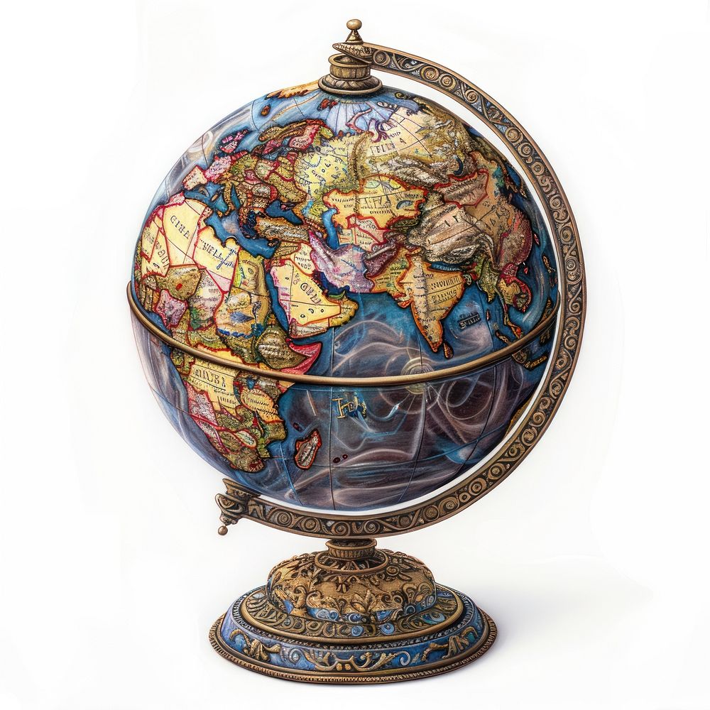 A handcrafted globe accessories astronomy accessory.