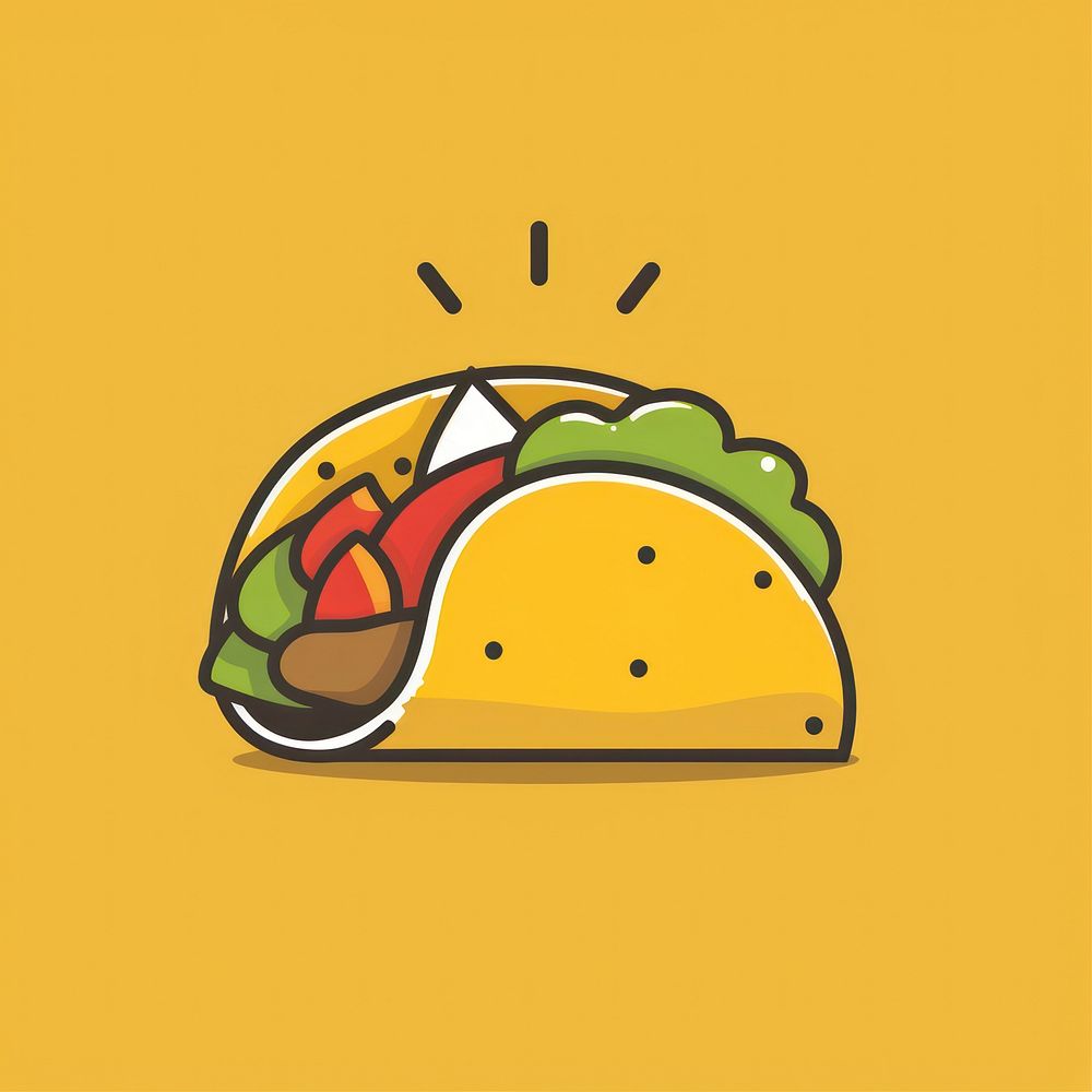 Logo of taco food vegetable sandwich.