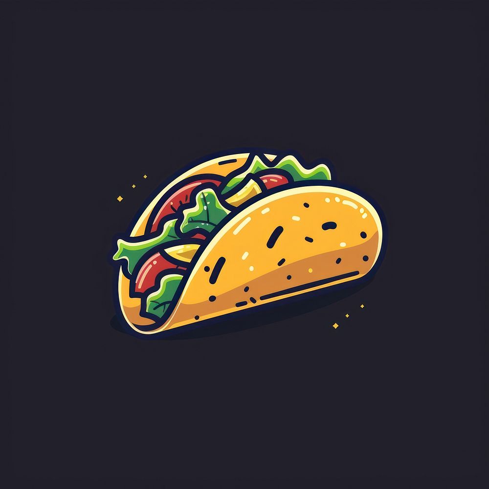 Logo of taco food hamburger freshness.