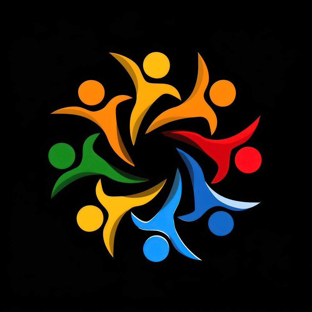 Logo of teamwork togetherness creativity astronomy.