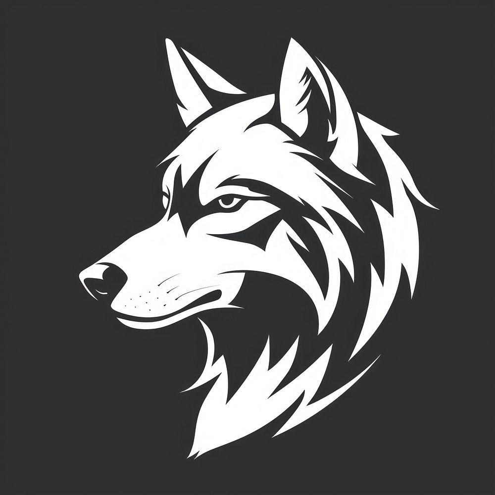 Logo of wolf animal mammal creativity.