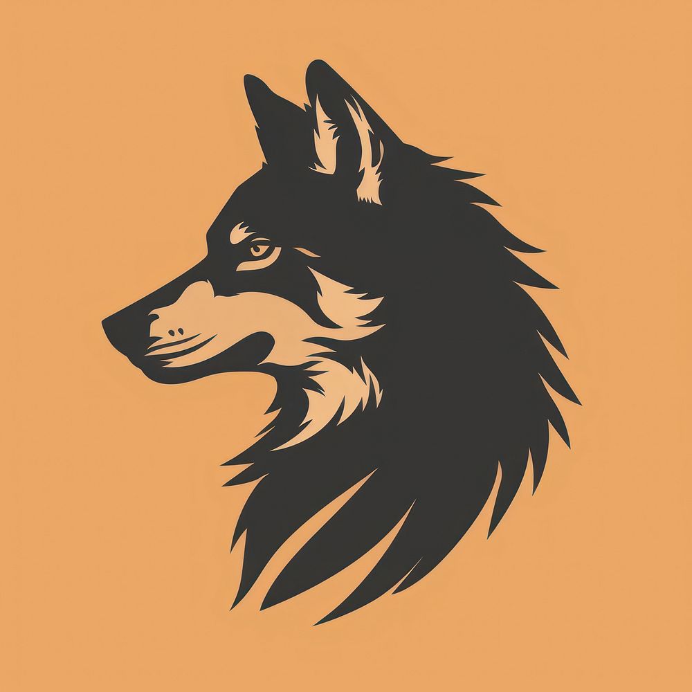 Logo of wolf mammal animal pet.