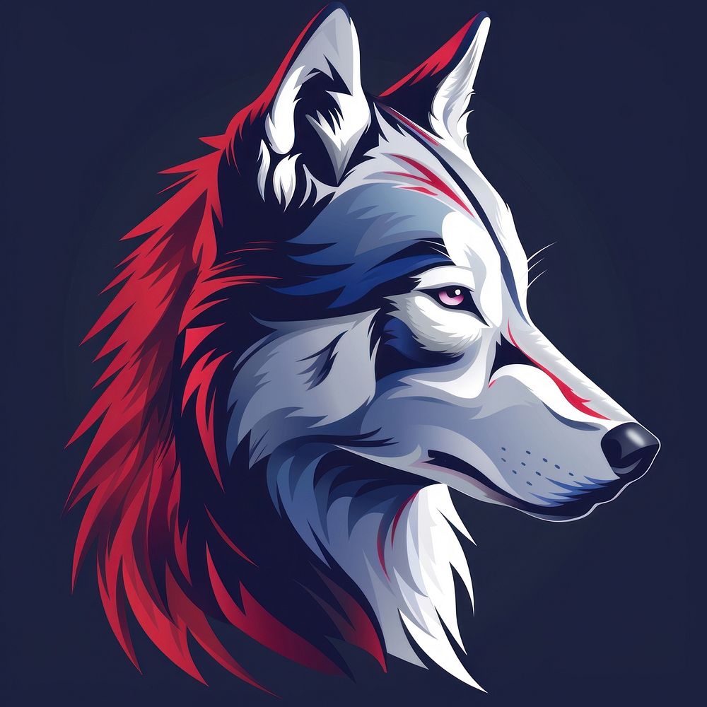 Logo of wolf mammal animal pet.