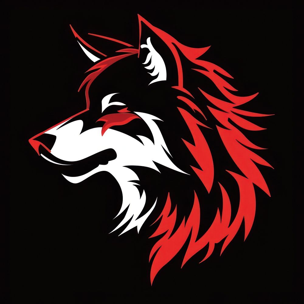 Logo of wolf mammal animal creativity.